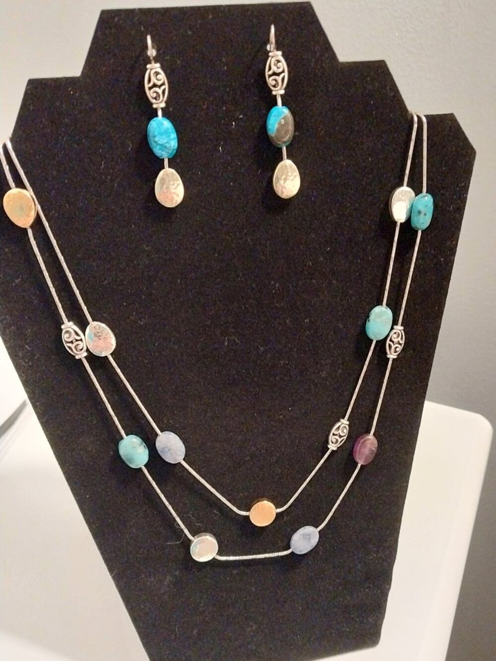 💙Brighton"Mediterranean" Necklace and Earrings Set Gorgeous and Rare💙